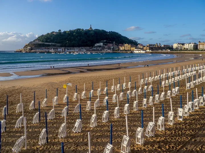 La playa de La Concha, San Sebastián